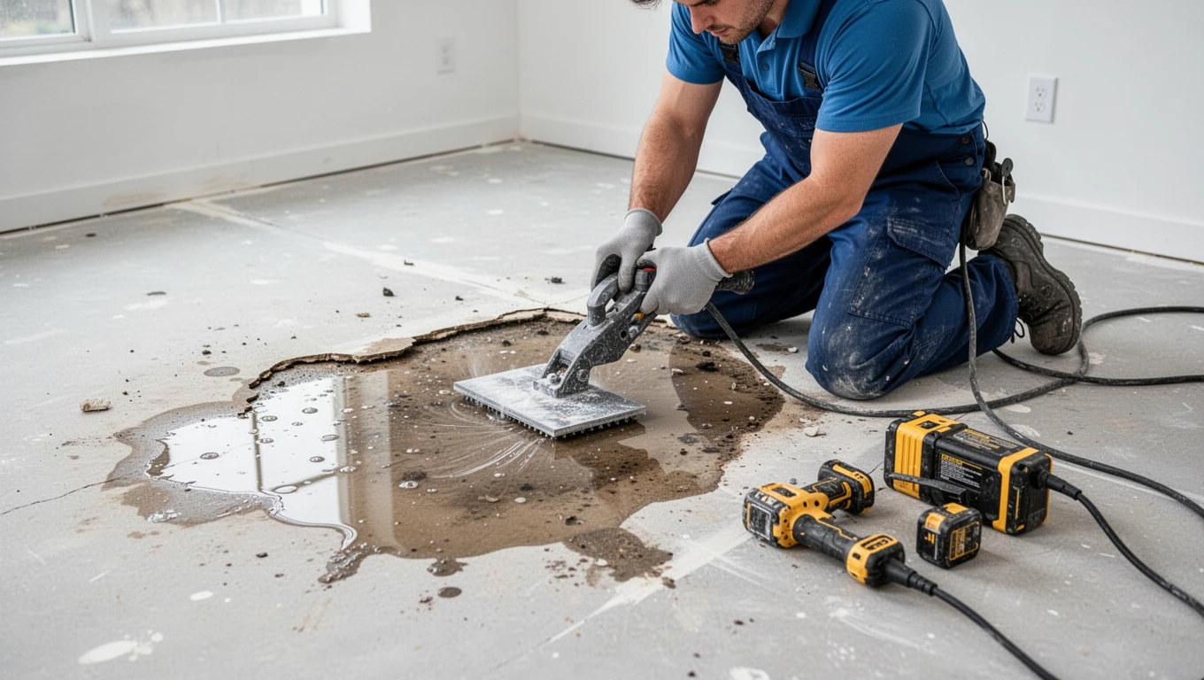Floor Water Damage Repair