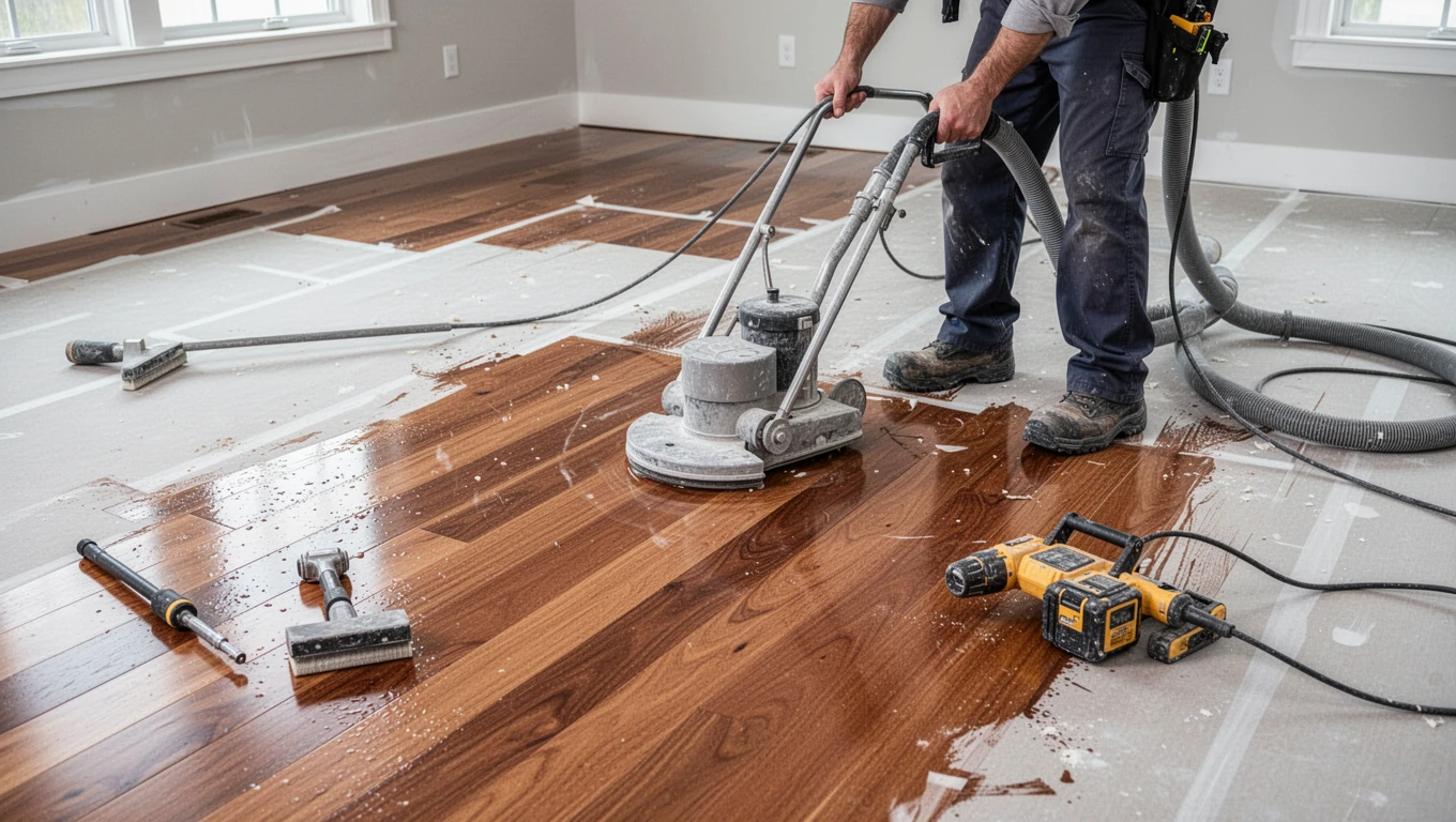 Hardwood Floor Drying